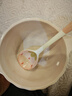 少女心草莓雙耳碗勺加厚湯碗沙拉碗飯碗家用碗高顏值釉下彩餐具 淺粉草莓雙耳碗（1碗1勺） 2件套 曬單實(shí)拍圖