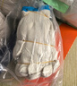 工品星勞保手套棉紗線手套耐磨防滑透氣勞工工地工作干活汽修加密藍(lán)邊100付 曬單實(shí)拍圖