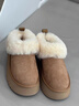 UGG【雙11搶先購】秋季新款女士厚底懶人毛毛鞋 1166733CHE|栗色40 曬單實(shí)拍圖