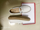 Walker Shop奧卡索復(fù)古小白鞋女鞋春夏時(shí)尚德訓(xùn)鞋女士運(yùn)動(dòng)休閑板鞋女V141001 曬單實(shí)拍圖