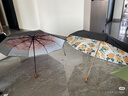 蕉下（beneunder）防紫外線(xiàn)遮陽(yáng)傘三折雙層黑膠晴雨傘防曬傘BM664月霧 曬單實(shí)拍圖