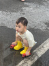 牧萌兒童雨鞋男童女童防水立體寶寶防滑耐磨卡通雨靴 挖掘機(jī)恐龍 16碼 曬單實(shí)拍圖