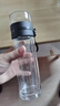 高硼硅雙層玻璃杯大容量泡茶杯水杯子茶水分離泡茶杯茶杯玻璃杯 黑色泡茶師500ml    1只 曬單實拍圖