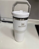 STANLEY拎拎杯吸管杯水杯保溫杯不銹鋼杯子大容量辦公車載887ML-煙灰  曬單實(shí)拍圖