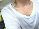 項鏈上新簡(jiǎn)約清新手工素幾何方塊吊墜設計感短項鏈鎖骨鏈禮物女 M1419【三個(gè)方塊項鏈】 曬單實(shí)拍圖