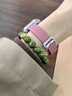 適用于蘋果手表表帶applewatch9876543iwatchS10高端真皮表帶男女 粉色 38/40/41/42mm（小表盤） 曬單實拍圖