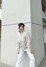 真維斯（JEANSWEST）休閑女款衛(wèi)衣外套2025秋季情侶潮牌簡約拉鏈開衫上衣立領運動夾克 曬單實拍圖