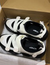 特步女鞋運動(dòng)鞋涼鞋春夏季透氣輕便軟彈休閑鞋女 帆白/黑 37  曬單實(shí)拍圖