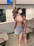 京多夢(mèng)襯衫女格子襯衫外套女2025秋季寬松韓版學(xué)生百搭長(cháng)袖襯衣休閑上衣 粉色格子 M (建議90-110斤) 曬單實(shí)拍圖