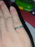 中國黃金（CHINA GOLD）玉翡翠戒指男女冰種藍水指環(huán)素圈玉石尾戒情侶對戒危料 翡翠戒指【12碼】 曬單實(shí)拍圖