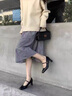 星期六（St&Sat）品牌粗跟單鞋女2025新款通勤瑪麗珍鞋一字扣法式復(fù)古配裙子高跟鞋 黑色 37 曬單實(shí)拍圖