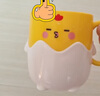 JAJALIN 兒童漱口杯牙刷杯子洗漱杯加厚防摔卡通可愛(ài)寶寶洗漱口杯 黃色 曬單實(shí)拍圖