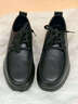 強人3515大碼男鞋冬季加絨保暖棉皮鞋加寬加大防寒棉鞋休閑鞋 黑色 47 曬單實(shí)拍圖
