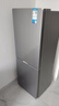 美的（Midea）220L家用小冰箱小型三門三溫區(qū)中門軟冷凍節(jié)能省電低音出租房電冰箱國家補(bǔ)貼 BCD-220TM鈦鋼灰 曬單實拍圖