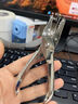 得力手握打孔器打孔機紙張裝訂圈活頁(yè)手工diy小型打洞器手動(dòng)檢票鉗單孔打孔器圓孔打洞機學(xué)生文具文件 1個(gè)金屬打孔器 曬單實(shí)拍圖