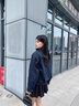哈吉斯（HAZZYS）女裝 秋季女士【PHIZ系列】簡約休閑風立領夾克女 藏青色NV M (160/84A 38) 曬單實拍圖