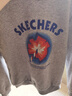 Skechers斯凱奇兒童秋季時(shí)尚圓領(lǐng)套頭衛衣男女童寬松針織休閑上衣L425K030 曬單實(shí)拍圖