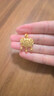 周大生黃金吊墜金鎖平安鎖錦鯉福字鎖鈴鐺吊墜成人項(xiàng)鏈情人節(jié)禮多退少補(bǔ) 約6.83g（不含項(xiàng)鏈） 曬單實(shí)拍圖
