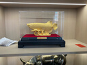 大明銅匠絨沙金大號(hào)金龍魚擺件招財(cái)開業(yè)喬遷之喜搬家禮物客廳辦公室裝飾品 曬單實(shí)拍圖