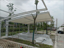 膜結(jié)構(gòu)車棚遮陽雨棚電動(dòng)充電樁自行車棚汽車停車棚小區(qū)張拉膜景觀 全國測量安裝 曬單實(shí)拍圖