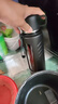 慕馨（moosen）防摔玻璃杯大容量泡茶杯男士水杯子茶水分離智能防燙高硼硅 800ML【一杯雙蓋+把手蓋可喝水】 曬單實拍圖