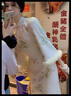 皮爾卡丹新中式氣質(zhì)白色旗袍連衣裙女裝2025秋冬新款加厚國(guó)風(fēng)收腰裙子 白色連衣裙（常規(guī)）【版】 L 建議105-120斤 曬單實(shí)拍圖