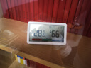 得力(deli)室內溫濕度表 LCD電子溫濕度計 嬰兒房室內溫濕度表辦公用品老人兒童禮品白色LE505PRO 曬單實(shí)拍圖