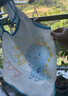 Babyprints圍兜兒童罩衣幼兒園吃飯寶寶圍嘴防濺防水反穿衣口水兜無(wú)袖兩件 曬單實(shí)拍圖