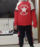 匡威Converse童裝男童衛衣+褲子2件套冬季新款加絨保暖兒童套裝 曬單實(shí)拍圖