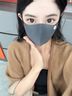 李寧保暖口罩秋冬季騎行面罩男女士防寒防風(fēng)塵面罩加厚騎車(chē)可水洗口罩 曬單實(shí)拍圖