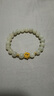 中國(guó)黃金China Gold蓮花黃金手鏈女足金轉(zhuǎn)運(yùn)珠手串七夕情人節(jié)禮物送女友老婆媽媽生日 足金蓮花和田玉手串+證書(shū)禮盒 曬單實(shí)拍圖