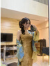 AEMAPE【點(diǎn)翠藍(lán)金】簡約新中式套裝國風(fēng)蕾絲拼接外披寬松慵懶風(fēng)禪意外套 套裝【圖片款】 M 曬單實(shí)拍圖