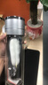 RICH YOUR HOME德國品質(zhì)茶水分離杯一鍵開蓋雙層玻璃杯防摔防爆高硼硅車載水杯 [排氣閥設(shè)計]神秘銀400ml 曬單實拍圖