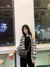 金狐貍（FOXER）牛皮女士包包女包大容量單肩包斜挎包鏈條包小方包輕奢生日禮物 曬單實(shí)拍圖