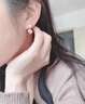 央創(chuàng  )時(shí)尚中國黃金珍珠銀耳釘耳飾耳墜女氣質(zhì)女生生日禮物送女朋友老婆S925 曬單實(shí)拍圖