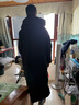 鴨鴨（YAYA）王一博同款冰殼零下20度羽絨服男女長款過膝極寒加厚保暖東北外套 青光黑【王一博力薦】 XL 180/96A 曬單實拍圖