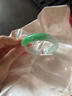 緬甸冰種翡翠手鐲玉手鐲淺綠飄花手鐲飄綠正圈冰糯種玉鐲子女款 53圈口 曬單實(shí)拍圖