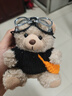LISM飛行員小熊掛件書(shū)包包掛件毛絨玩偶鑰匙扣掛飾生日禮物圣誕禮物 藍色毛衣小熊【11cm】 默認尺寸 曬單實(shí)拍圖