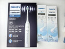 飛利浦（PHILIPS）【肖戰(zhàn)推薦】電動牙刷鉆石3系 七夕情人節(jié)禮物 情侶送男生女友 微泡水流HX5181/01皓月白 國家補貼 曬單實拍圖