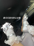 斯納菲女童皮鞋春秋新款寶寶愛(ài)莎兒童公主鞋女童軟底透氣水晶鞋 月光銀 30 曬單實(shí)拍圖
