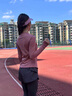 百思絨跑步運動(dòng)套裝女長(cháng)袖秋冬健身瑜伽服吸汗透氣速干衣居家舞蹈訓練服 曬單實(shí)拍圖