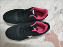 特步女鞋運動(dòng)鞋女秋冬皮面跑步鞋輕便慢跑鞋軟底耐磨防潑水休閑鞋子女 黑紅（皮面） 38 曬單實(shí)拍圖