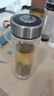 希諾雙層玻璃杯男士泡茶杯子車(chē)載水杯中秋禮品高檔禮盒XN-9302 345mL 曬單實(shí)拍圖