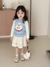 可英 GOWINBABY原創(chuàng  )女童長(cháng)袖t恤甜美時(shí)尚2025秋季女孩休閑寬松t恤衫女寶秋裝上衣 曬單實(shí)拍圖