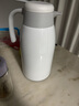 炊大皇 保溫壺 2.2L304不銹鋼內(nèi)膽熱水瓶家用保溫瓶暖水壺【優(yōu)雅白】 曬單實(shí)拍圖