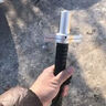 JCZS德國品牌甩棍防身合法武器車載用品打狗棍子機(jī)械三節(jié)甩輥伸縮甩棒 至臻流光銀 25-66cm 曬單實(shí)拍圖