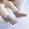 貝肽斯寶寶連褲襪春秋嬰兒打底褲女童女寶打底襪兒童秋冬季加厚褲襪 卡其煙棕-高彈不勒 【10A抗菌】 6-12月 【建議身高70-80】 曬單實拍圖