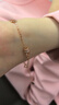 周大生小蠻腰純銀手鏈女輕奢小眾玫瑰金色手飾生日禮物送女友 曬單實拍圖