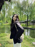 回力沖鋒衣男女三合一戶外防風(fēng)防水登山服抓絨衣可拆卸夾克外套黑色 曬單實(shí)拍圖