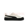 彪馬（PUMA）【厚底鞋】復古增高花瓣鞋女新款休閑板鞋PLATFORM397250 米白色-黑色-古銅色-01 37 曬單實(shí)拍圖